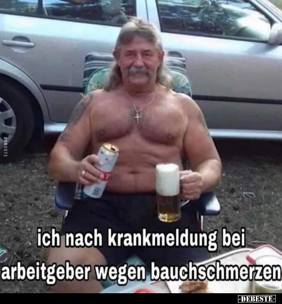 Ich nach Krankmeldung bei Arbeitgeber wegen.. - Lustige Bilder | DEBESTE.de