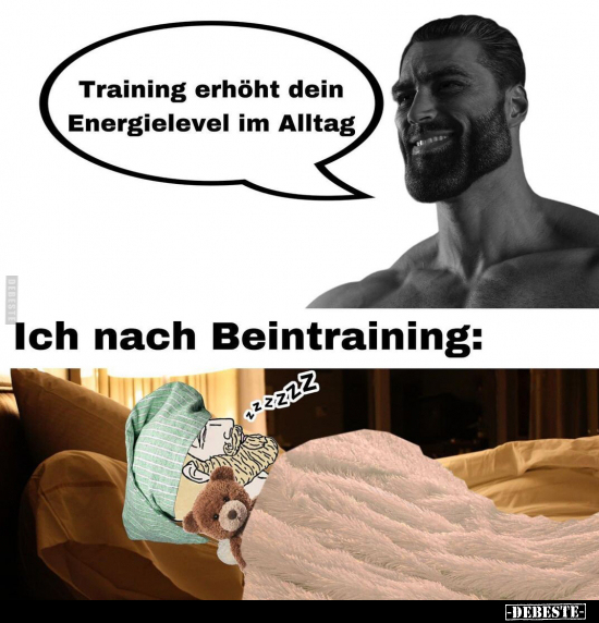 Training erhöht dein Energielevel im Alltag.. - Lustige Bilder | DEBESTE.de