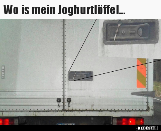 Wo is mein Joghurtlöffel...