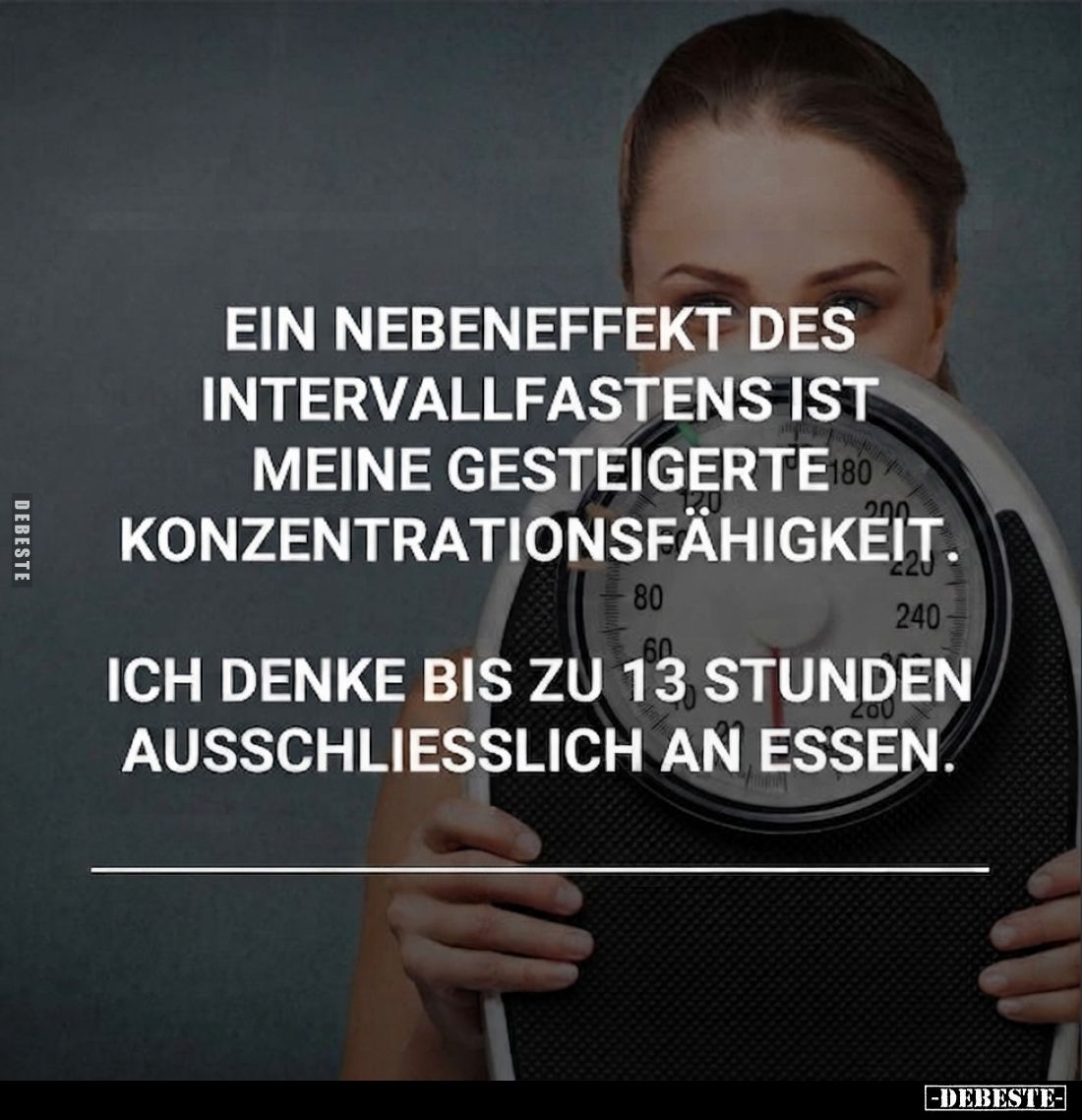 Ein Nebeneffekt des Intervallfastens ist meine gesteigerte Konzentrationsfähigkeit. Ich denke bis zu 13 Stunden ausschliessli...