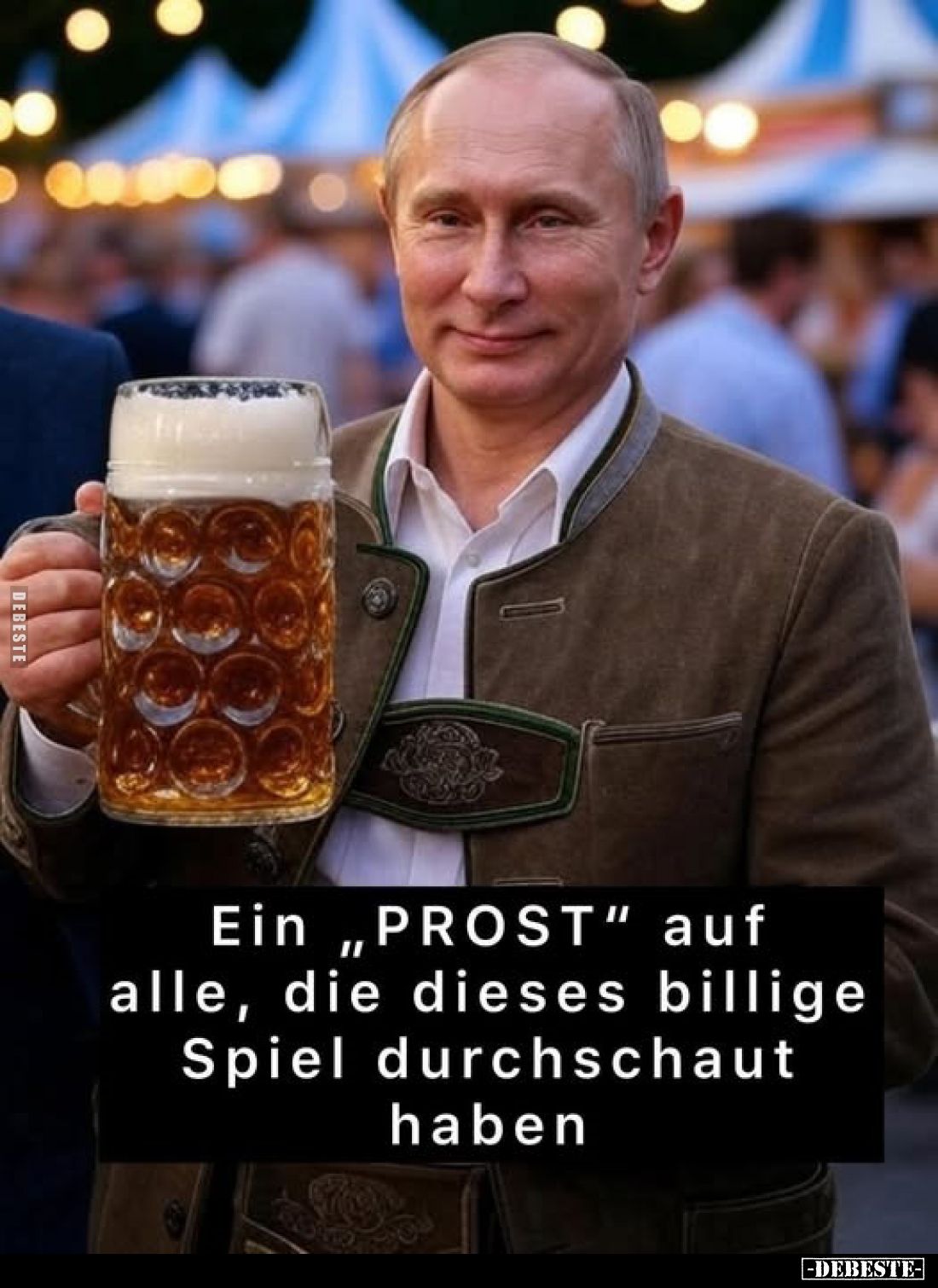 Ein „PROST" auf alle, die dieses billige Spiel durchschaut haben