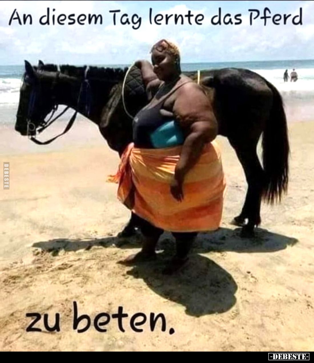 An diesem Tag lernte das Pferd zu beten.