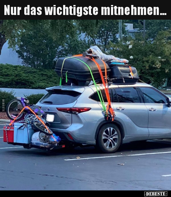 Nur das wichtigste mitnehmen...