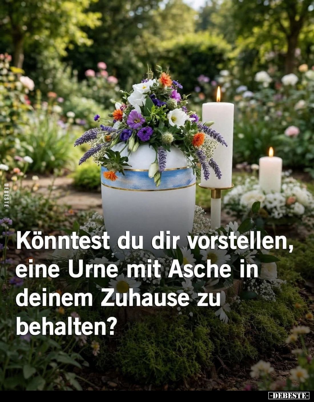 Könntest du dir vorstellen, eine Urne mit Asche in deinem Zuhause zu behalten?