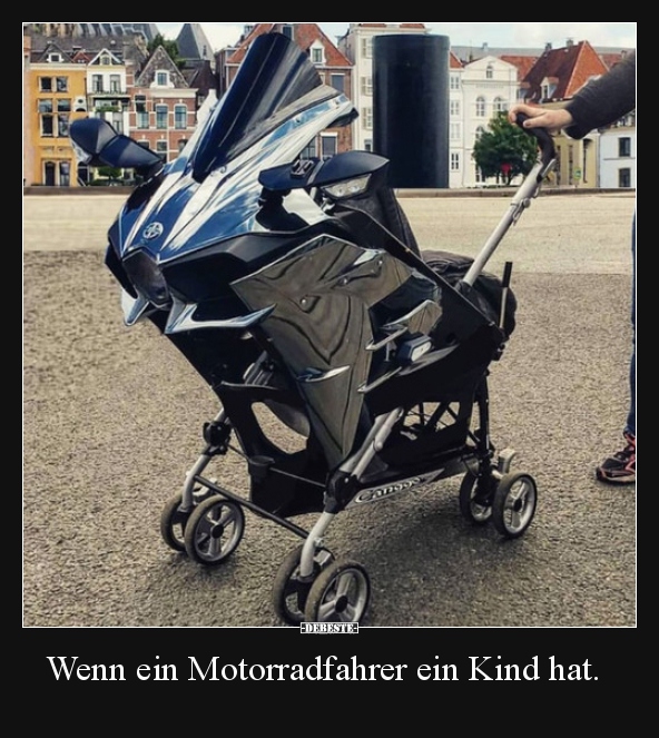 Wenn ein Motorradfahrer ein Kind hat... - Lustige Bilder | DEBESTE.de