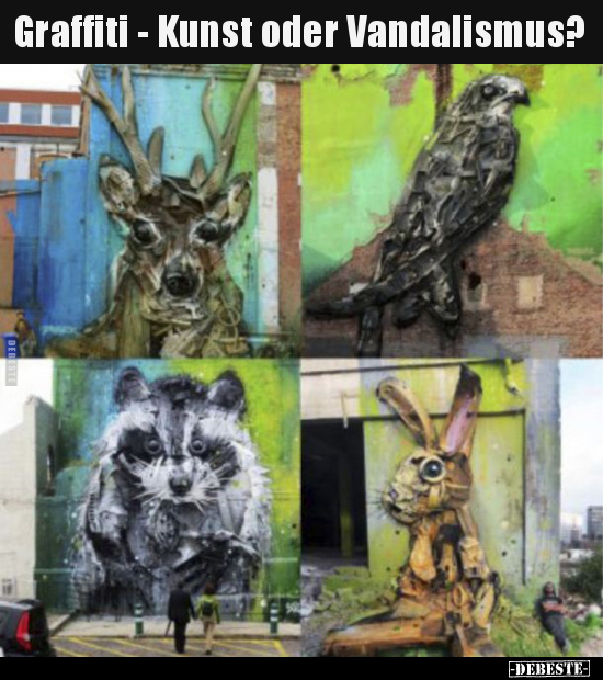 Graffiti - Kunst oder Vandalismus?.. - Lustige Bilder | DEBESTE.de