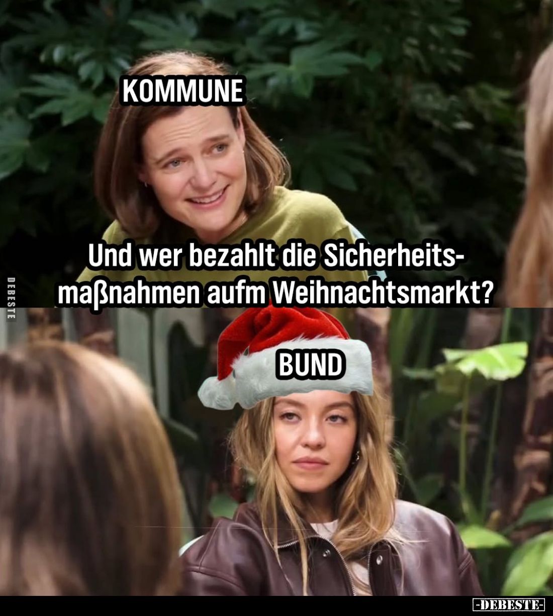 Und wer bezahlt die Sicherheitsmaßnahmen aufm Weihnachtsmarkt?