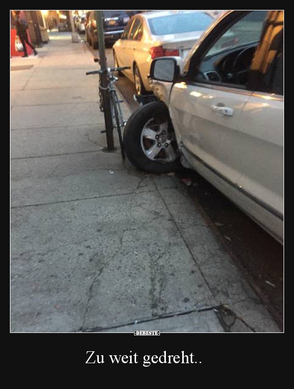 Zu weit gedreht..