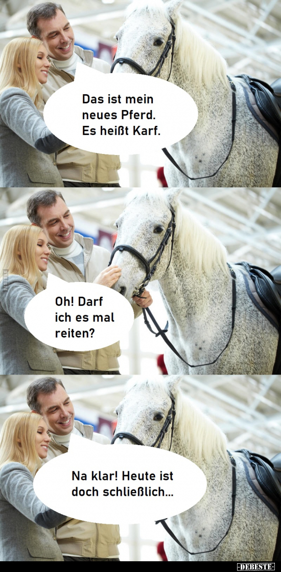 Das ist mein neues Pferd. Es heißt Karf.. - Lustige Bilder | DEBESTE.de