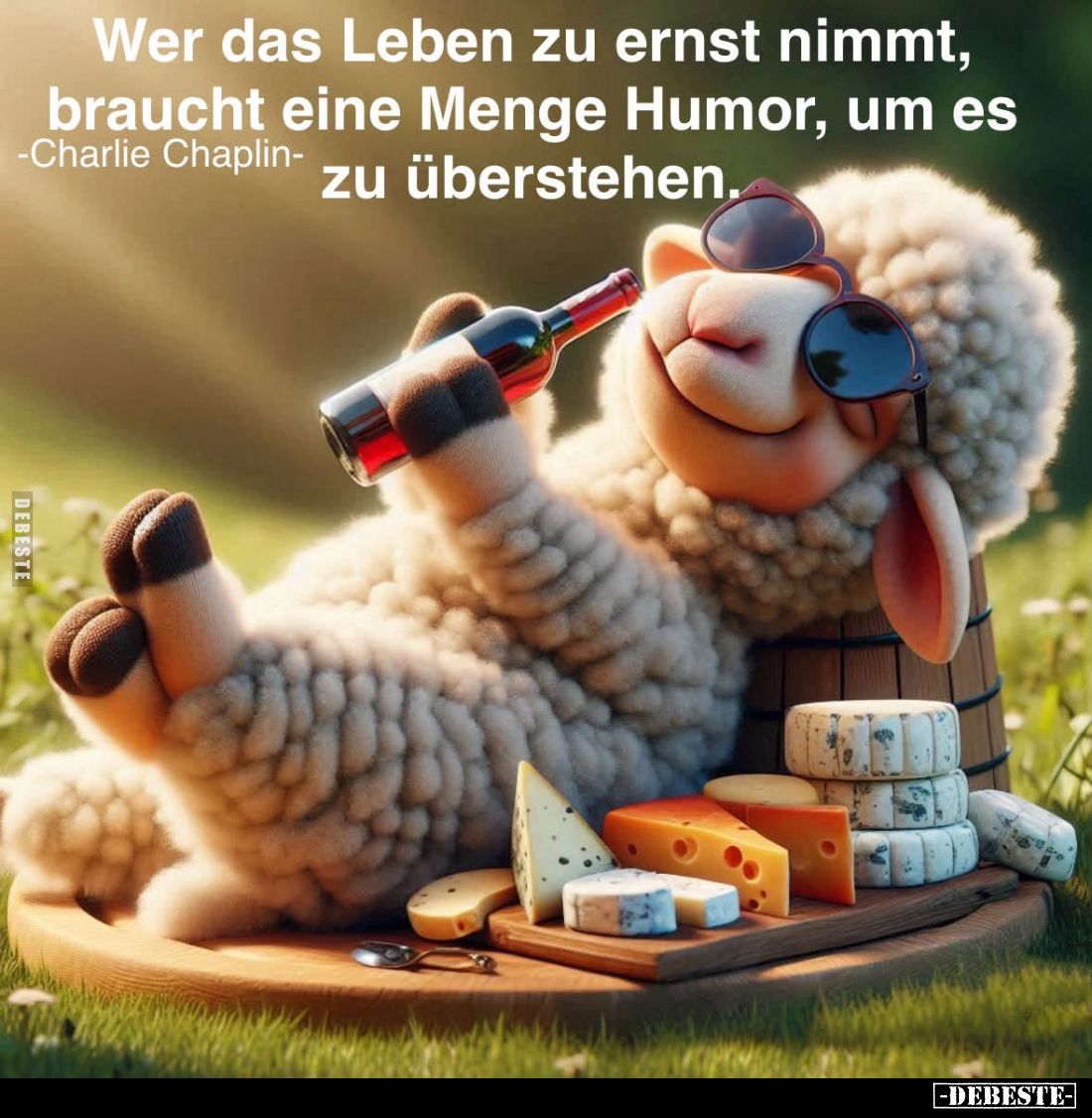 Wer das Leben zu ernst nimmt, braucht eine Menge Humor, um es zu überstehen.