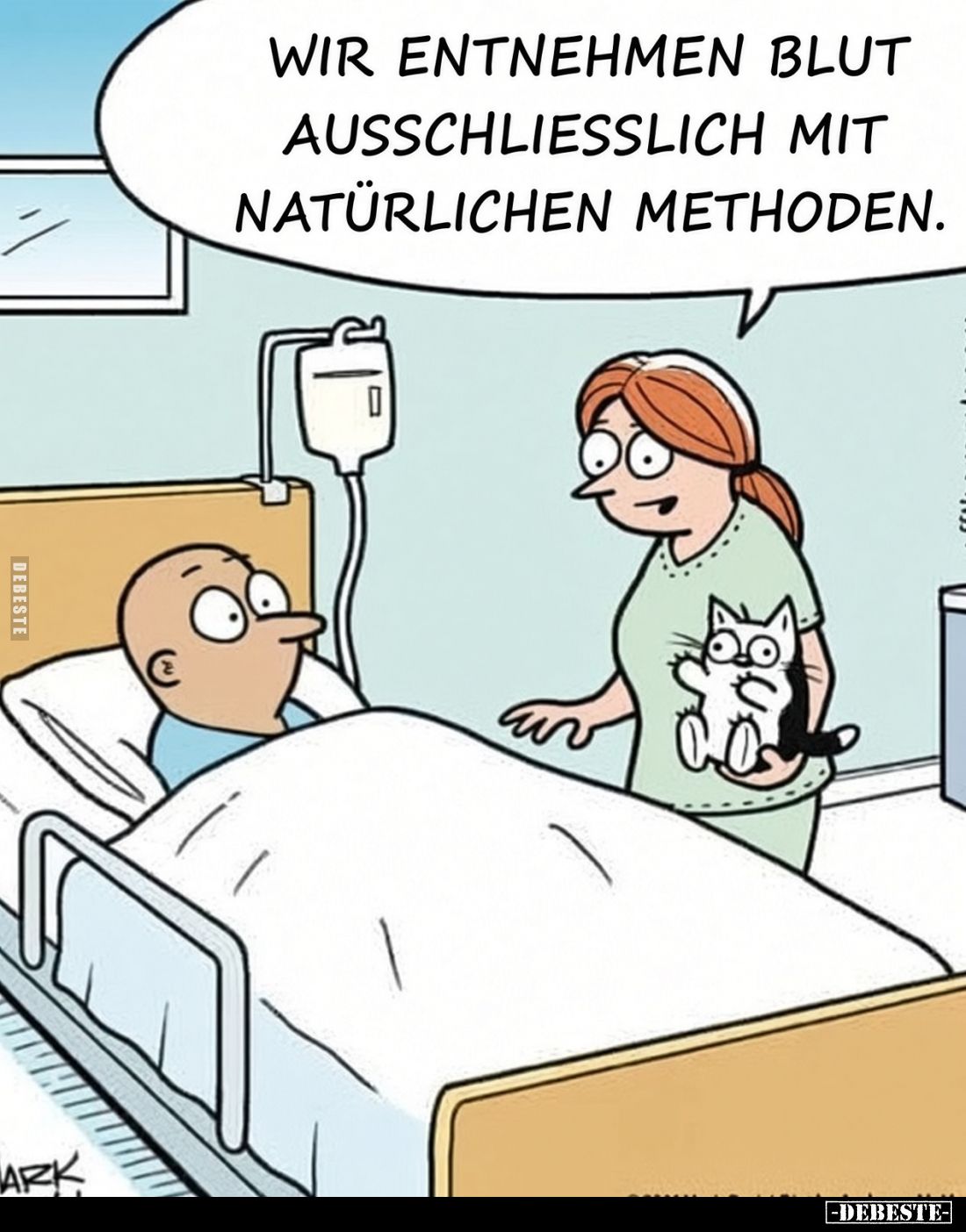 Wir entnehmen Blut ausschließlich mit natürlichen Methoden.