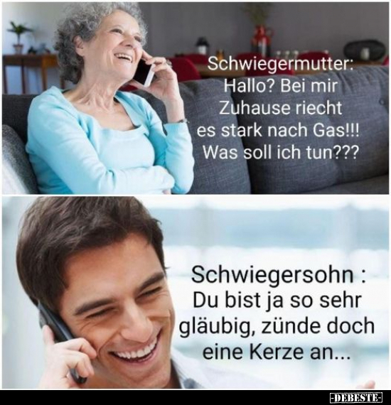 Schwiegermutter: Hallo? Bei mir Zuhause riecht.. - DEBESTE.de
