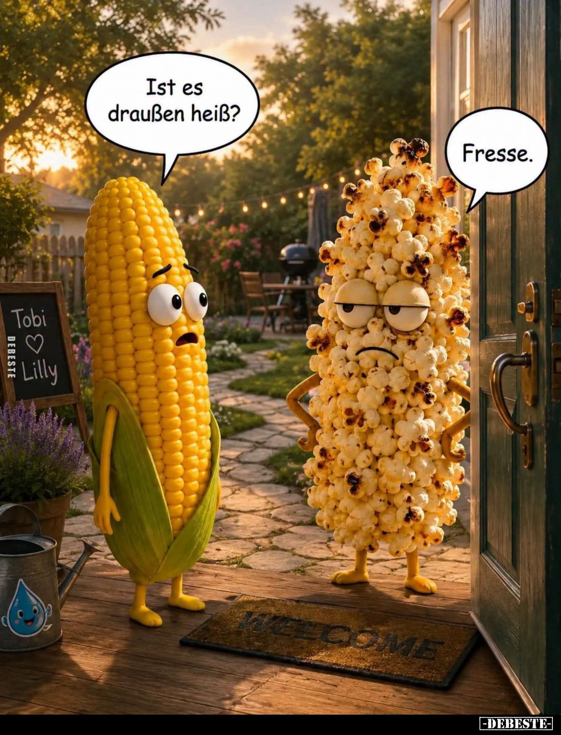 Ist es draußen heiß? -
Fresse.
