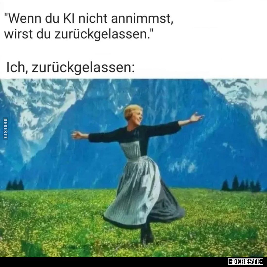 "Wenn du KI nicht annimmst, wirst du zurückgelassen."
-
Ich, zurückgelassen: