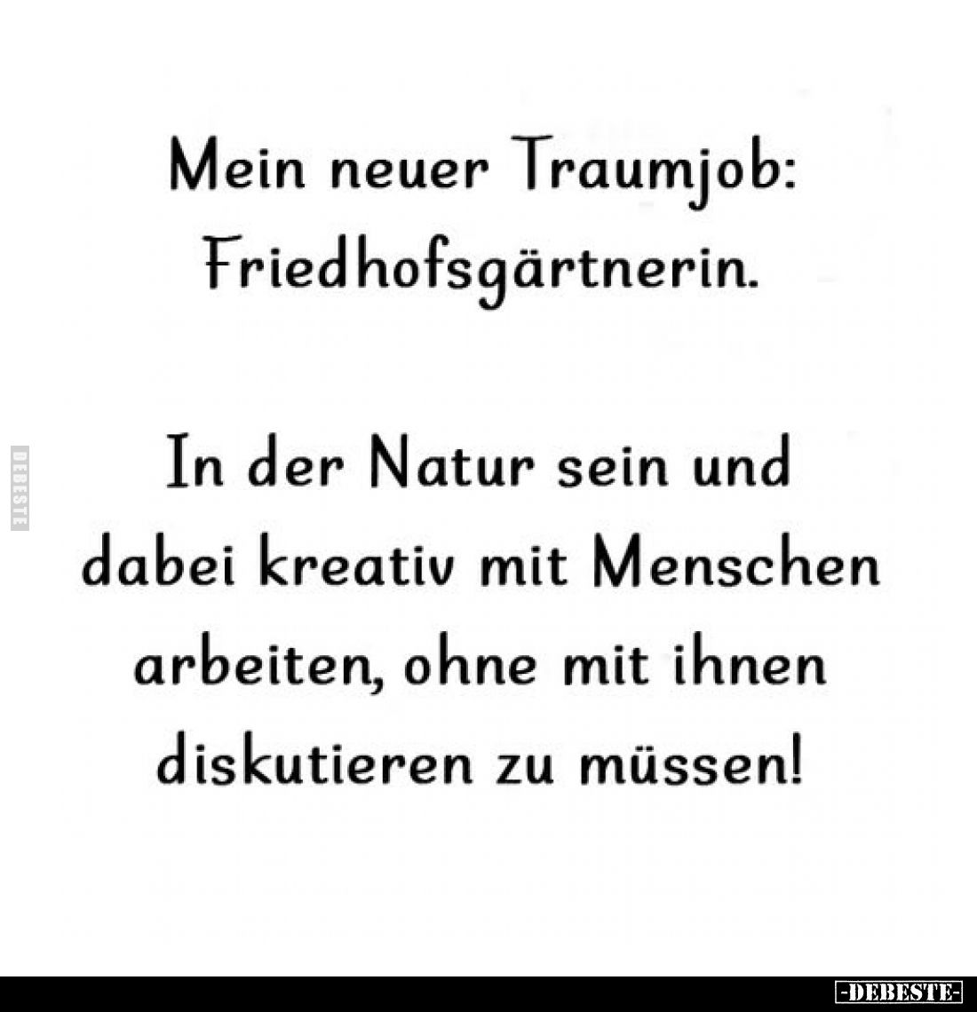 Mein neuer Traumjob: Friedhofsgärtnerin.. - Lustige Bilder | DEBESTE.de