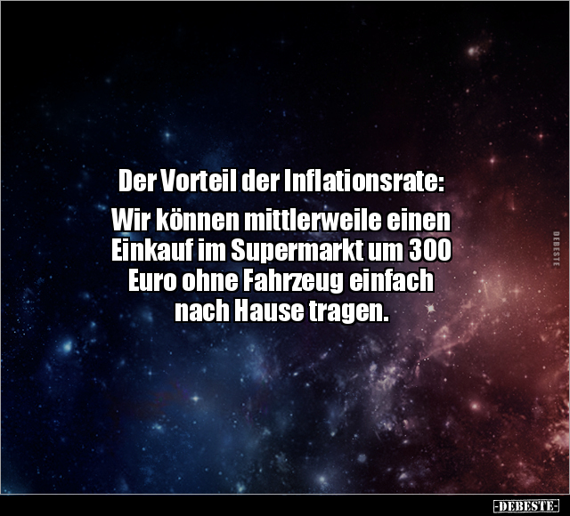 Der Vorteil der Inflationsrate.. - Lustige Bilder | DEBESTE.de