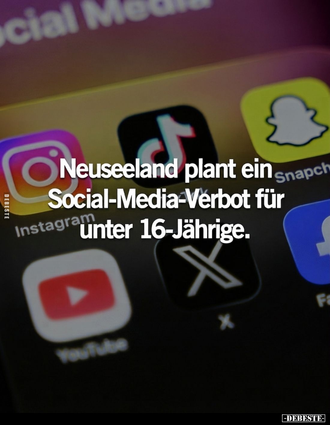 Neuseeland plant ein Social-Media-Verbot für unter.. - Lustige Bilder | DEBESTE.de