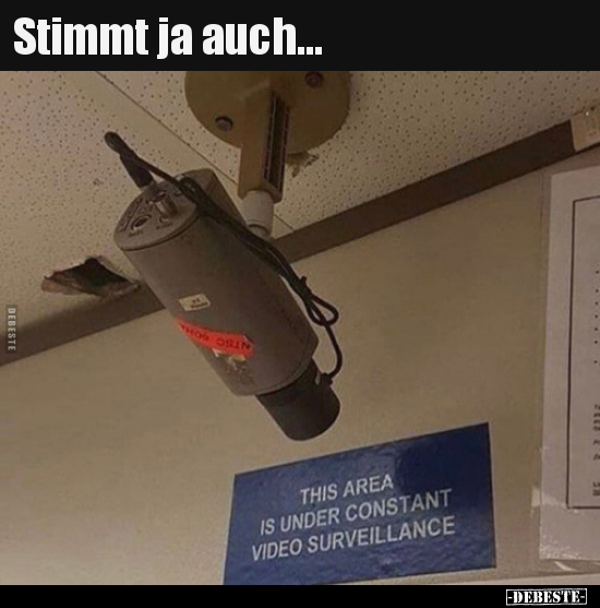 Stimmt ja auch...