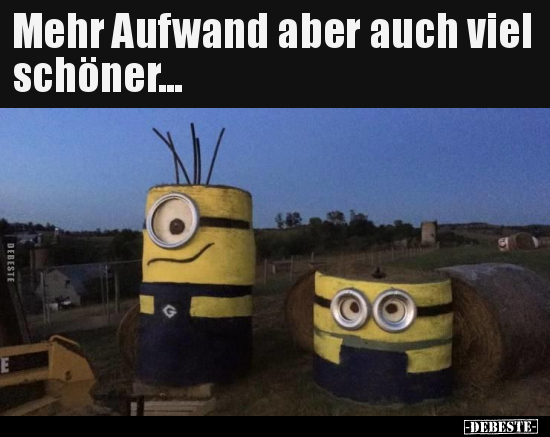 Mehr Aufwand aber auch viel schöner...