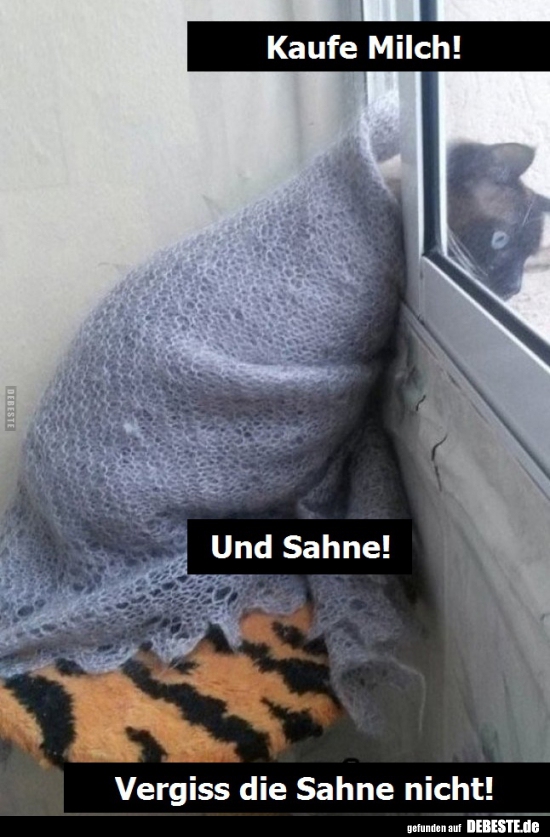 Kaufe Milch!