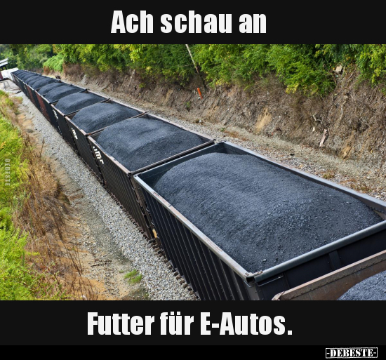 Ach schau an Futter für E-Autos... - Lustige Bilder | DEBESTE.de