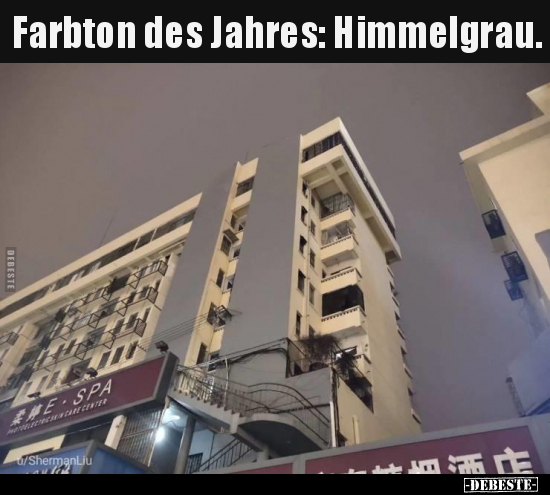Farbton des Jahres: Himmelgrau...