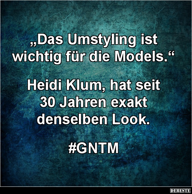 Das Umstyling ist wichtig für die Models... - Lustige Bilder | DEBESTE.de