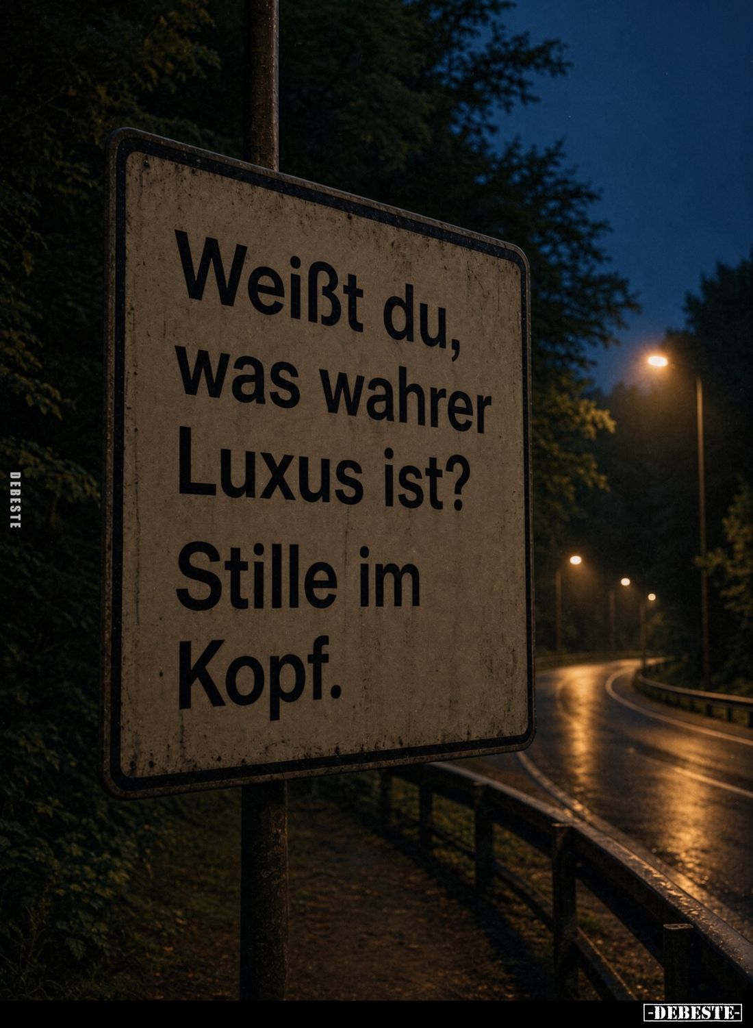 Weißt du,
was wahrer
Luxus ist?

Stille im
Kopf.