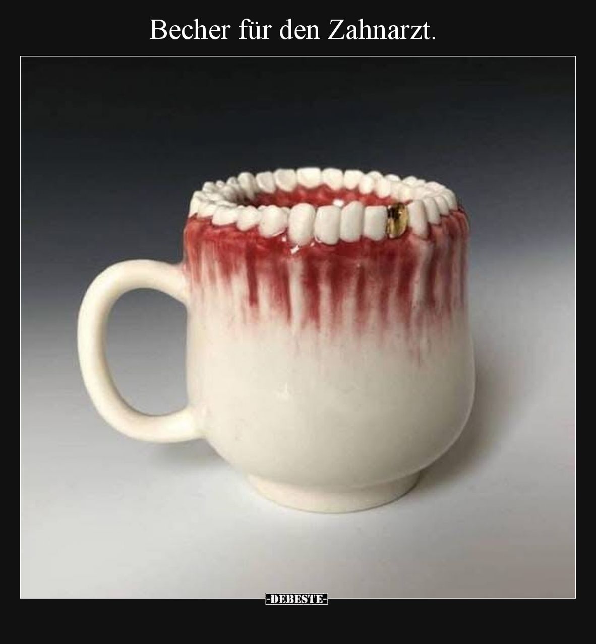 Becher für den Zahnarzt.