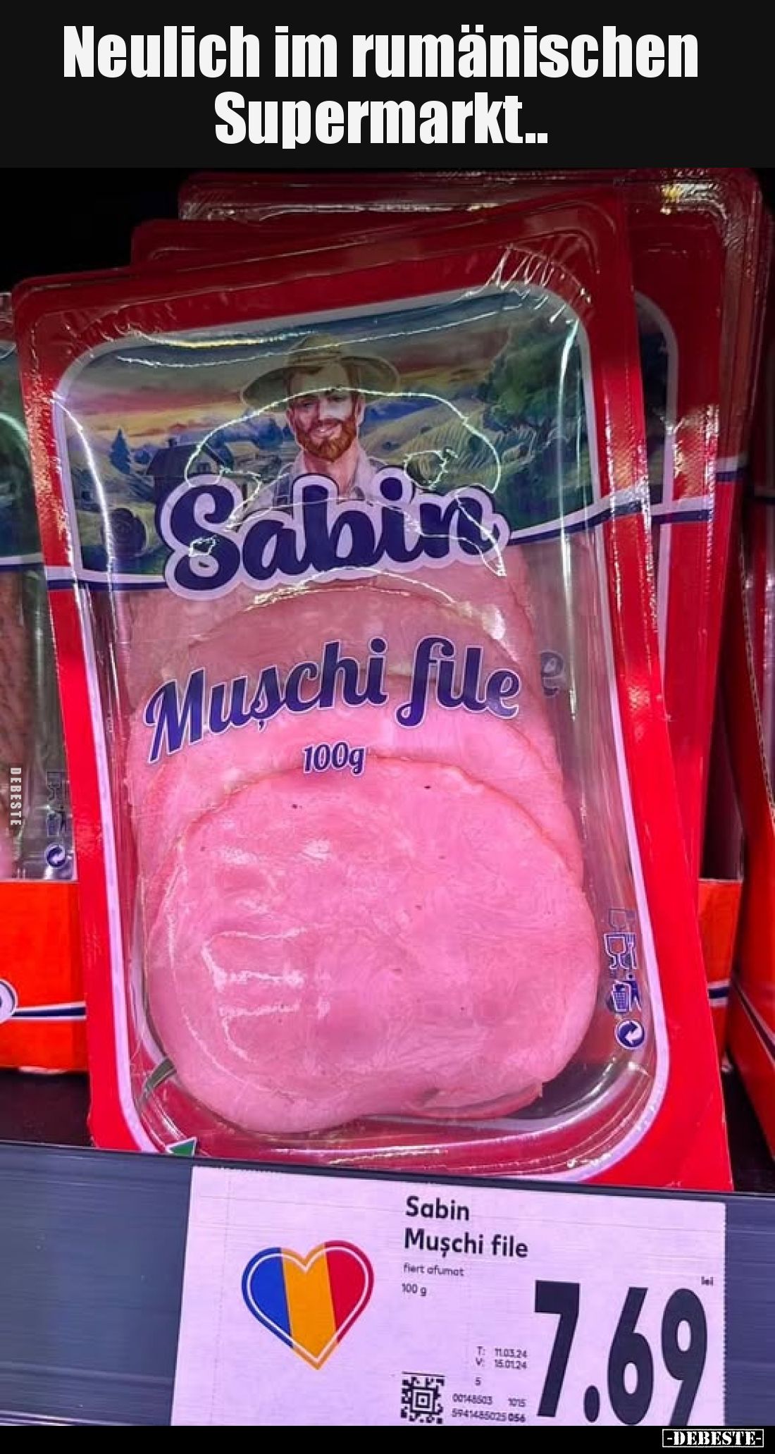 Neulich im rumänischen Supermarkt..