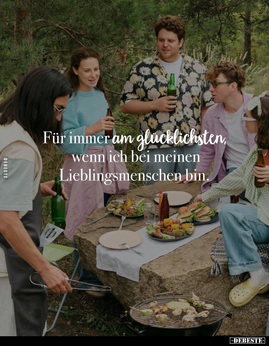 Für immer am glücklichsten, wenn ich bei meinen Lieblingsmenschen bin.