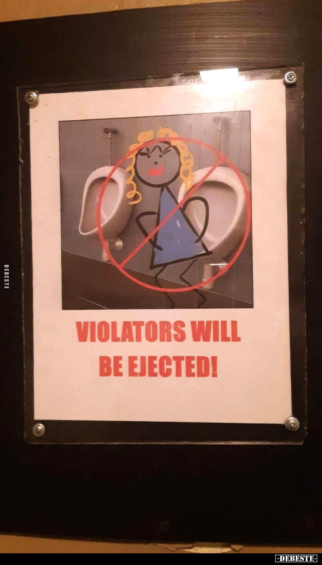 VIOLATORS WILL BE EJECTED!