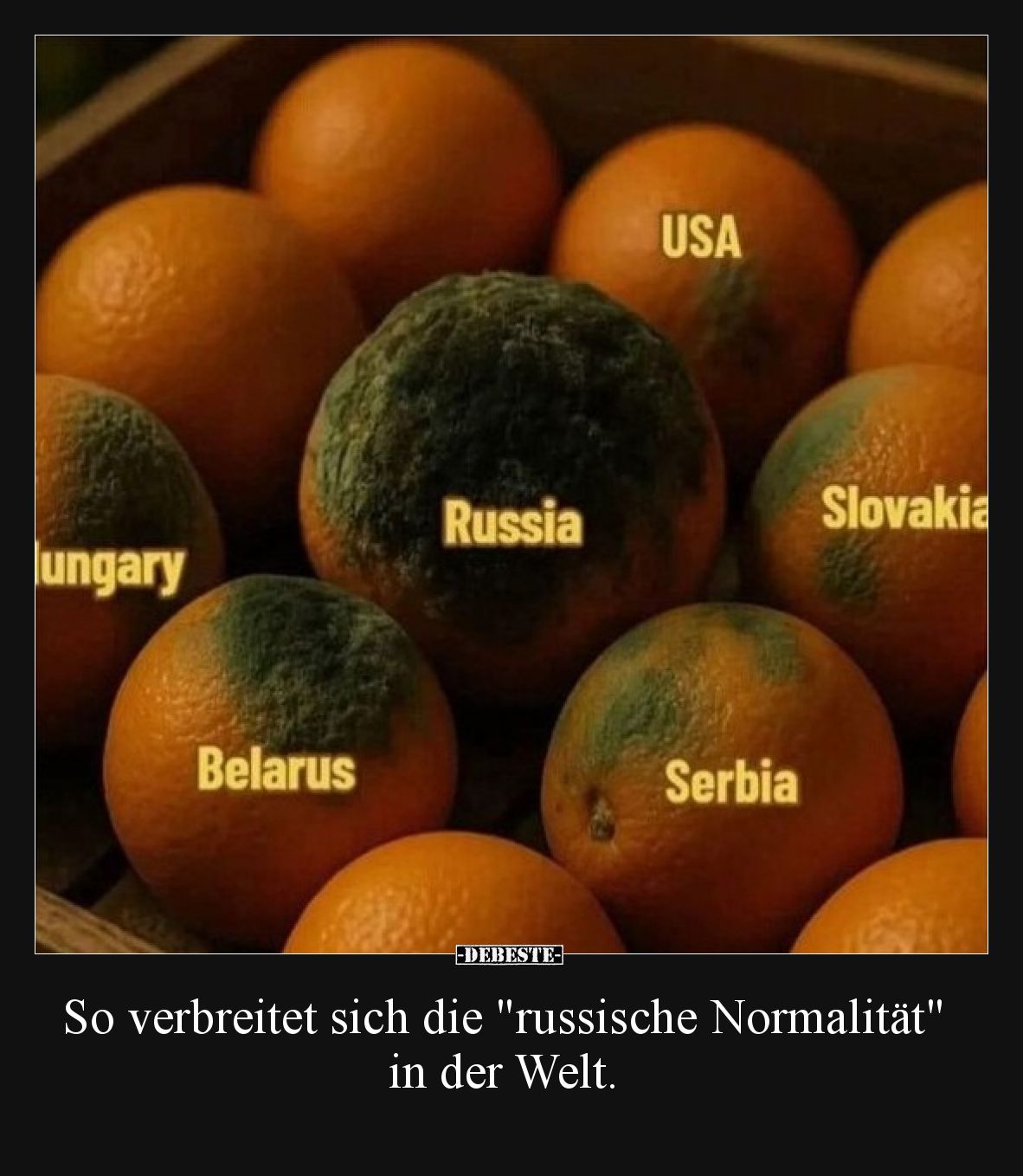 So verbreitet sich die "russische Normalität" in der Welt.