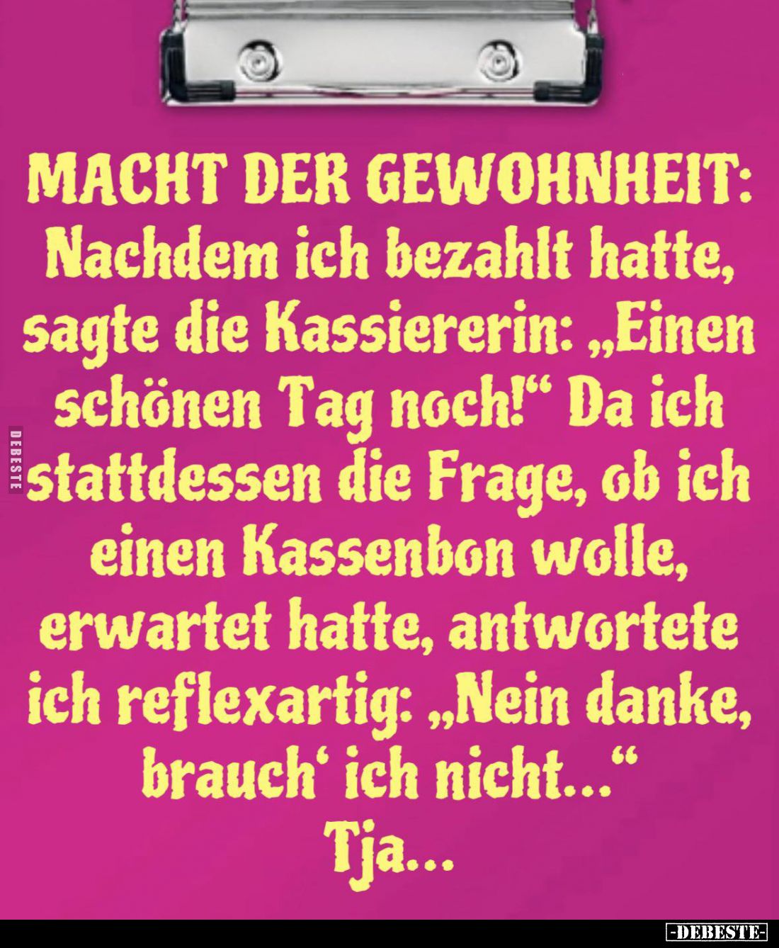 Macht der Gewohnheit... - Lustige Bilder | DEBESTE.de