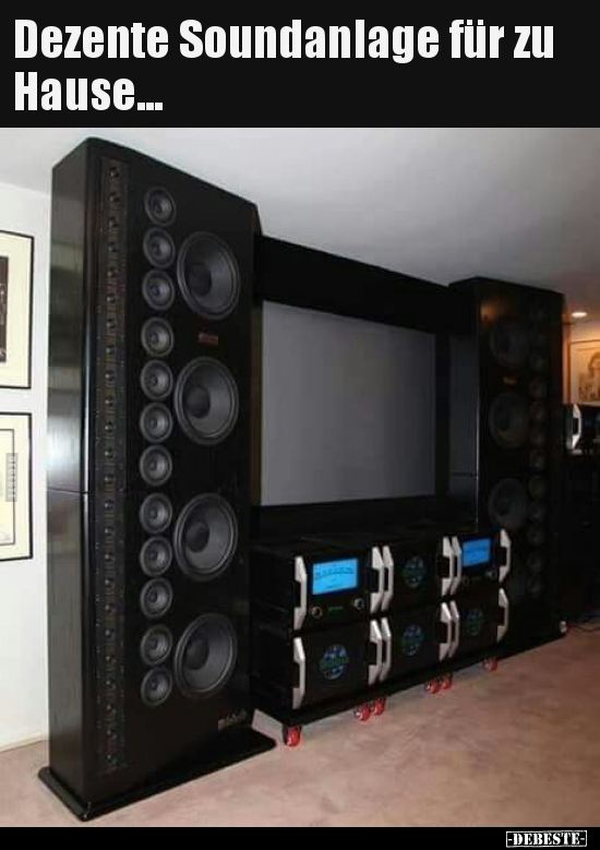 Dezente Soundanlage für zu Hause...
