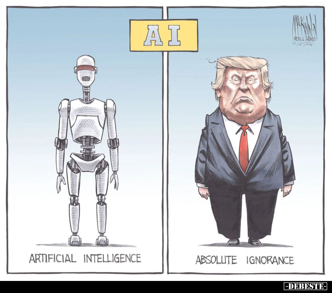 Artificial intelligence vs
absolute ignorance.