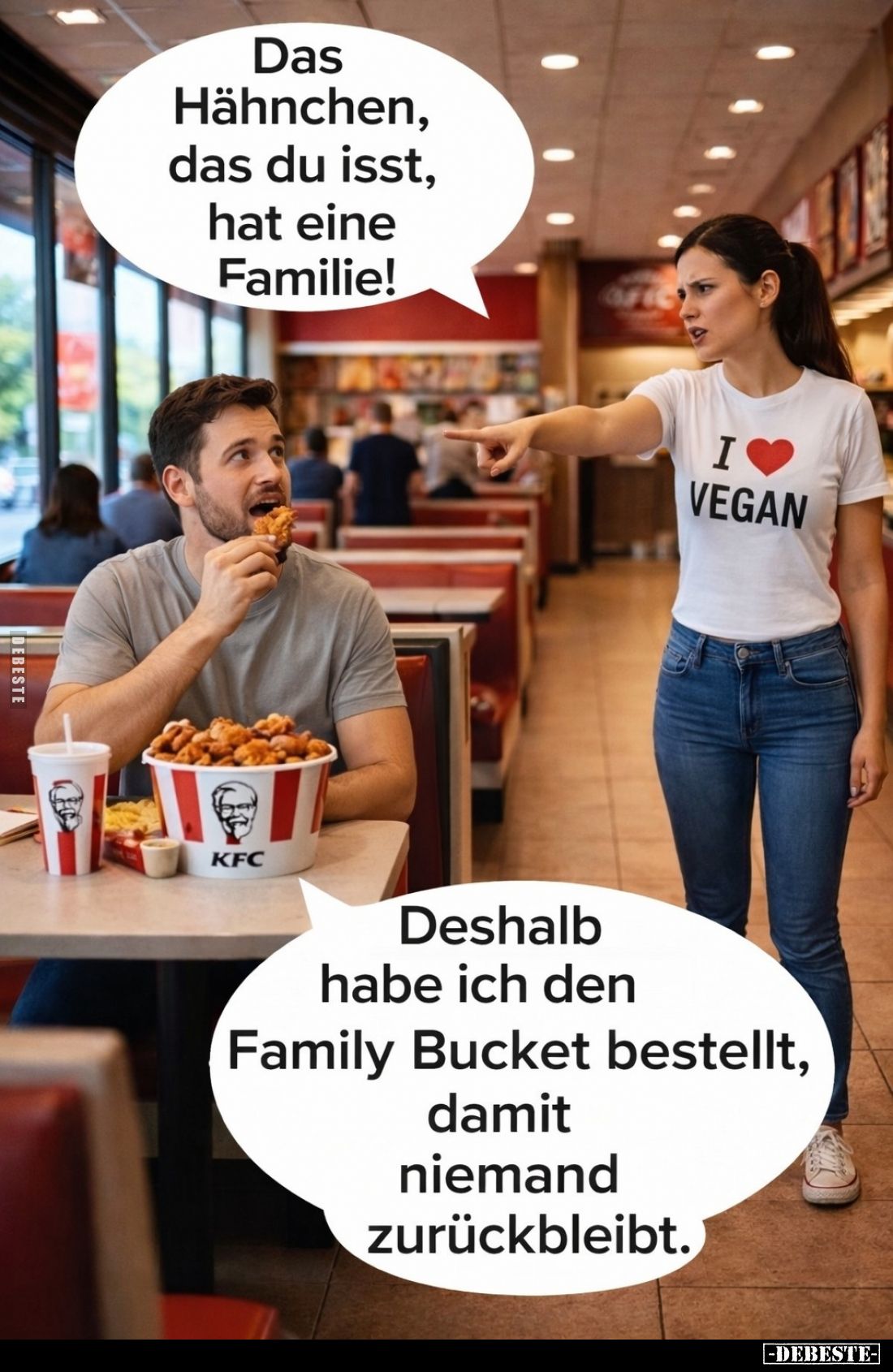 Das Hähnchen, das du isst, hat eine Familie!.. - Lustige Bilder | DEBESTE.de