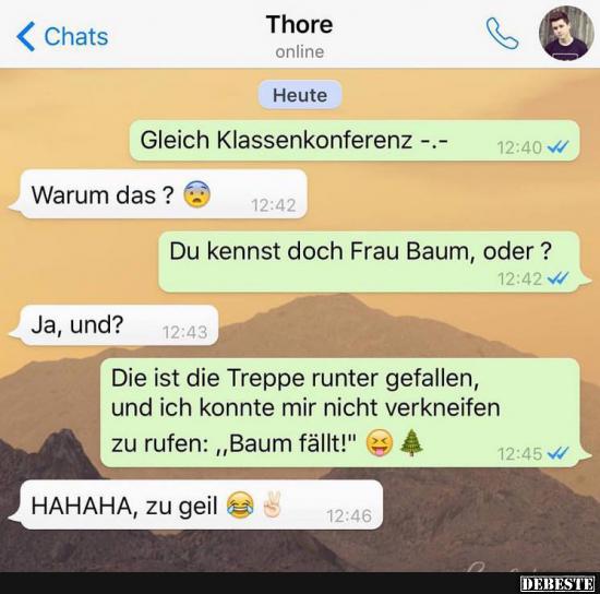 Gleich Klassenkonferenz..