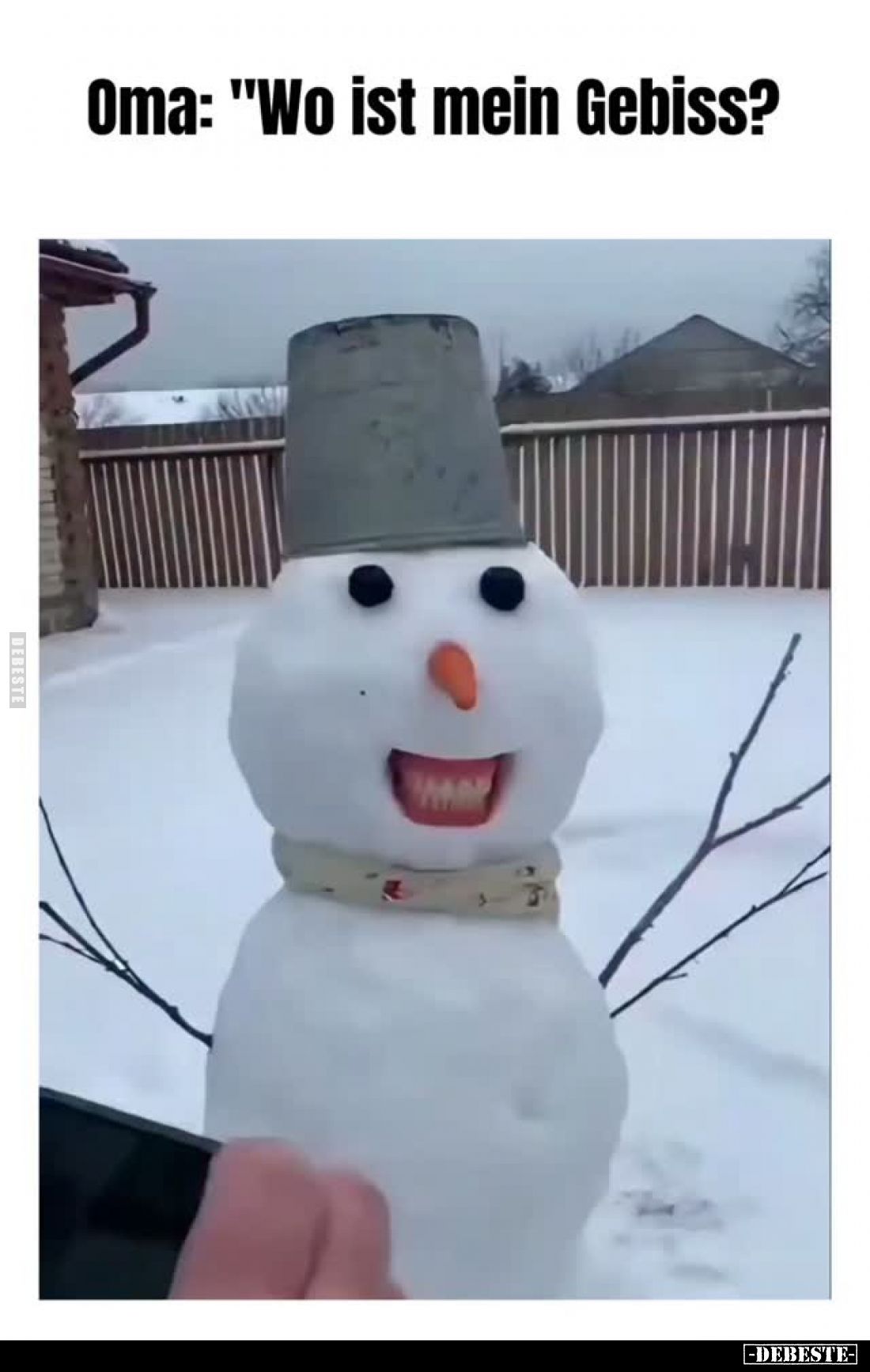Oma: "Wo ist mein Gebiss?"