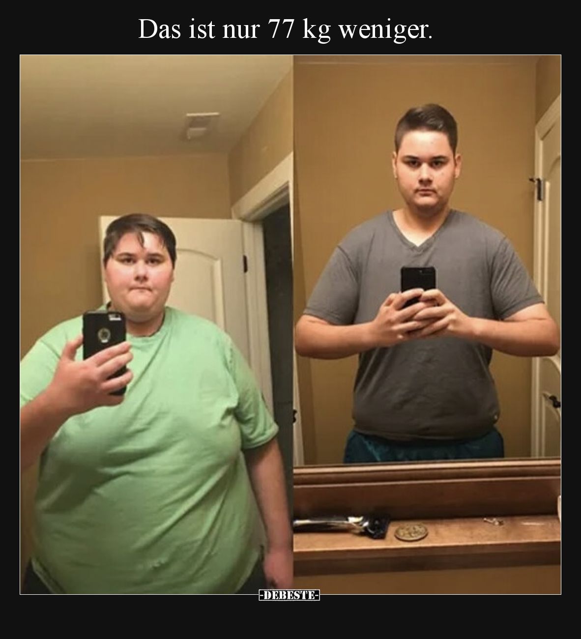 Das ist nur 77 kg weniger.