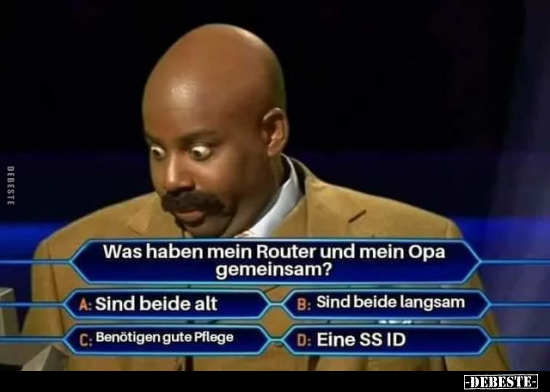 Was haben mein Router und mein Opa gemeinsam?.. - Lustige Bilder | DEBESTE.de