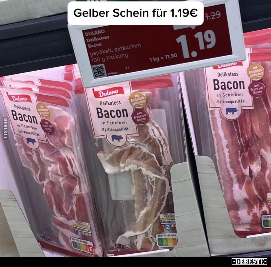 Gelber Schein für 1.19€