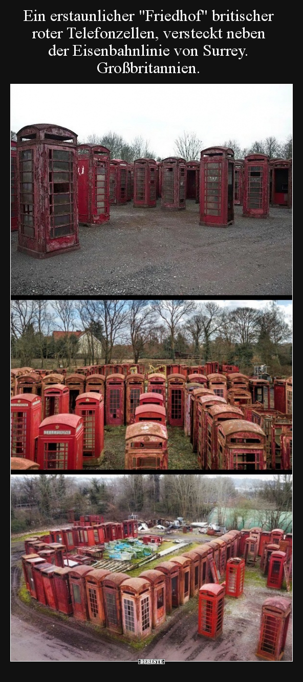 Ein erstaunlicher "Friedhof" britischer roter.. - Lustige Bilder | DEBESTE.de