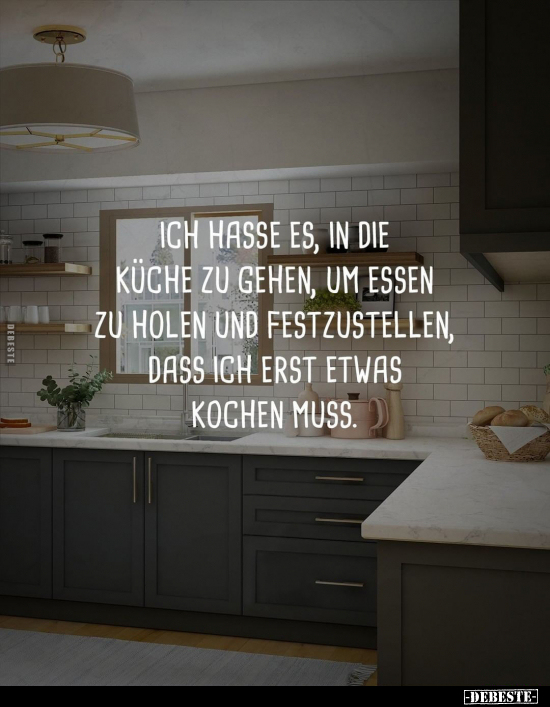 Ich hasse es, in die Küche zu gehen, um Essen zu holen und.. - Lustige Bilder | DEBESTE.de