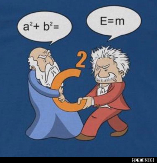 a²+ b²= - E=m - c²