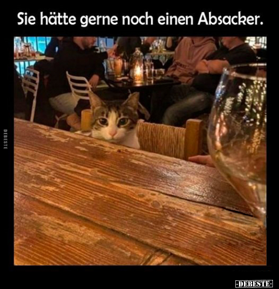 Sie hätte gerne noch einen Absacker... - Lustige Bilder | DEBESTE.de