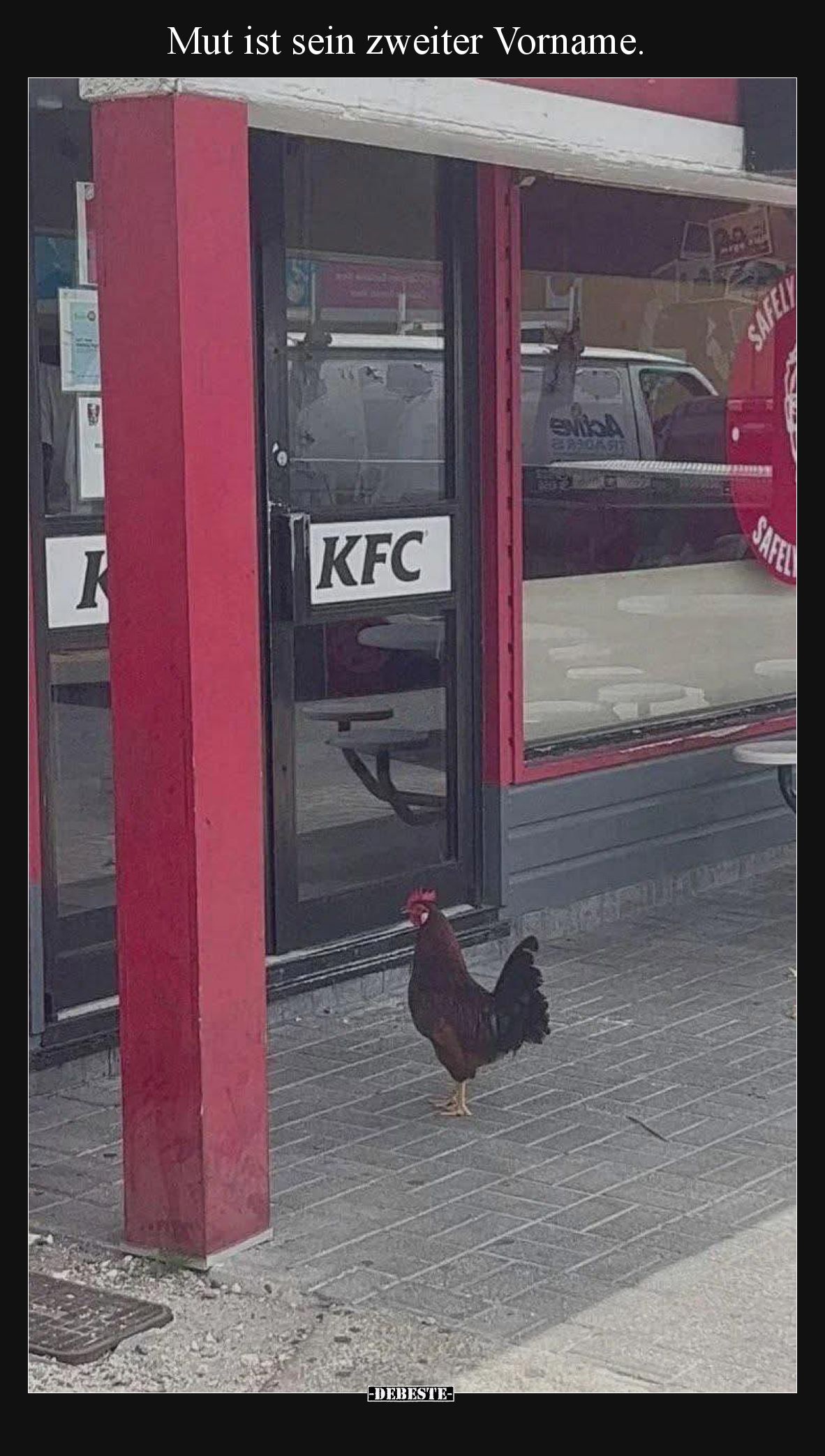 Mut ist sein zweiter Vorname.