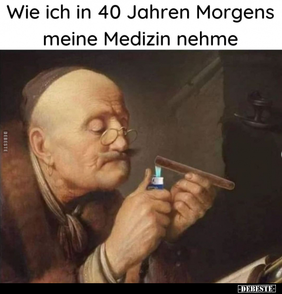 Wie ich in 40 Jahren Morgens meine Medizin nehme.. - Lustige Bilder | DEBESTE.de