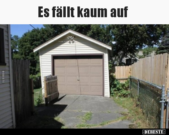 Es fällt kaum auf..