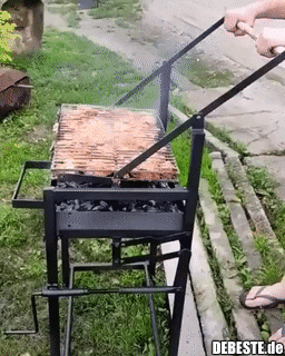 Ein clever gefertigter Drehgrill..